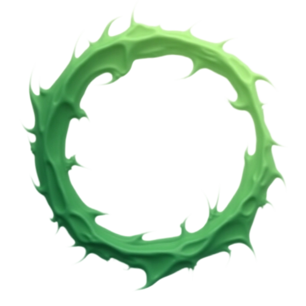 Green Thorny Circle